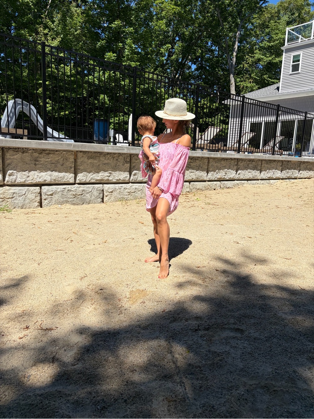 Lilly P Pink Off-Shoulder Summer Cover-Up
